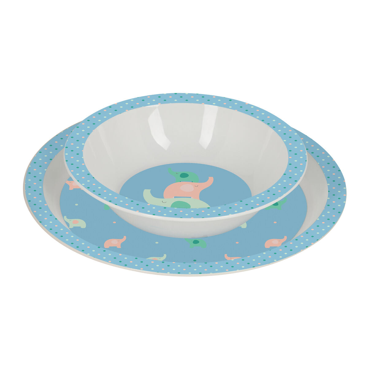 Set de Menaj pentru Copii Safta Elefantes (4 Piese) - Acasă și bucătărie, Tacâmuri, veselă și sticlărie