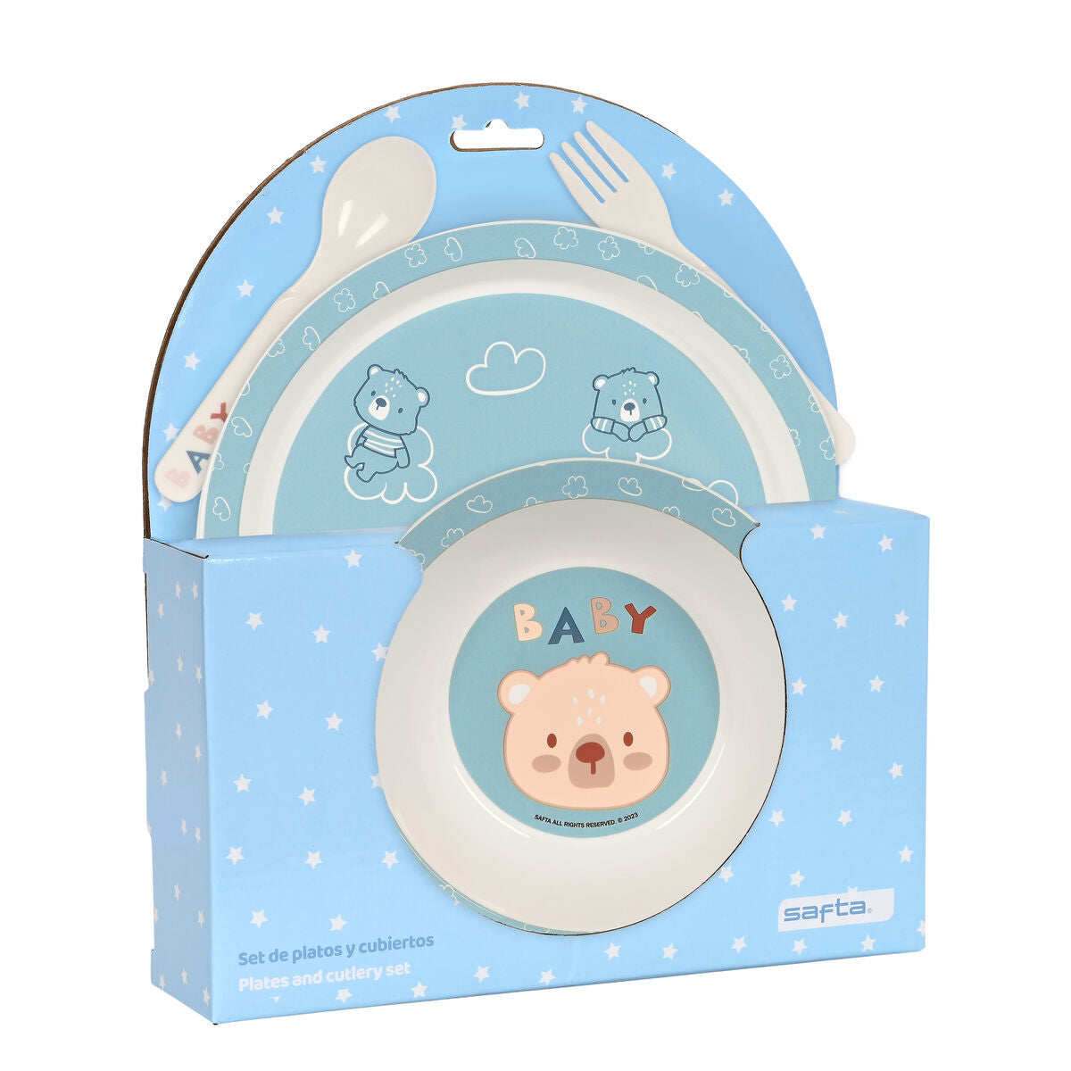 Set de Menaj pentru Copii Safta Baby bear (4 Piese) - Acasă și bucătărie, Tacâmuri, veselă și sticlărie