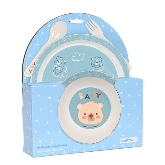 Set de Menaj pentru Copii Safta Baby bear (4 Piese) - Acasă și bucătărie, Tacâmuri, veselă și sticlărie