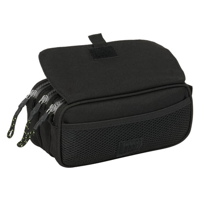 Penar triplu Batman Game over Negru 21,5 x 10 x 8 cm - Birou și papetărie, Material școlar și educațional