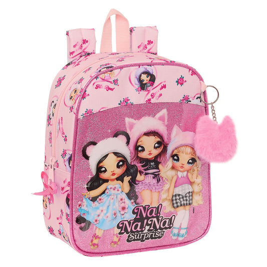 Rucsac pentru Copii Na!Na!Na! Surprise Fabulous Roz 22 x 27 x 10 cm - Birou și papetărie, Material școlar și educațional
