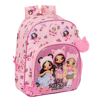 Ghiozdan Na!Na!Na! Surprise Fabulous Roz 28 x 34 x 10 cm - Birou și papetărie, Material școlar și educațional