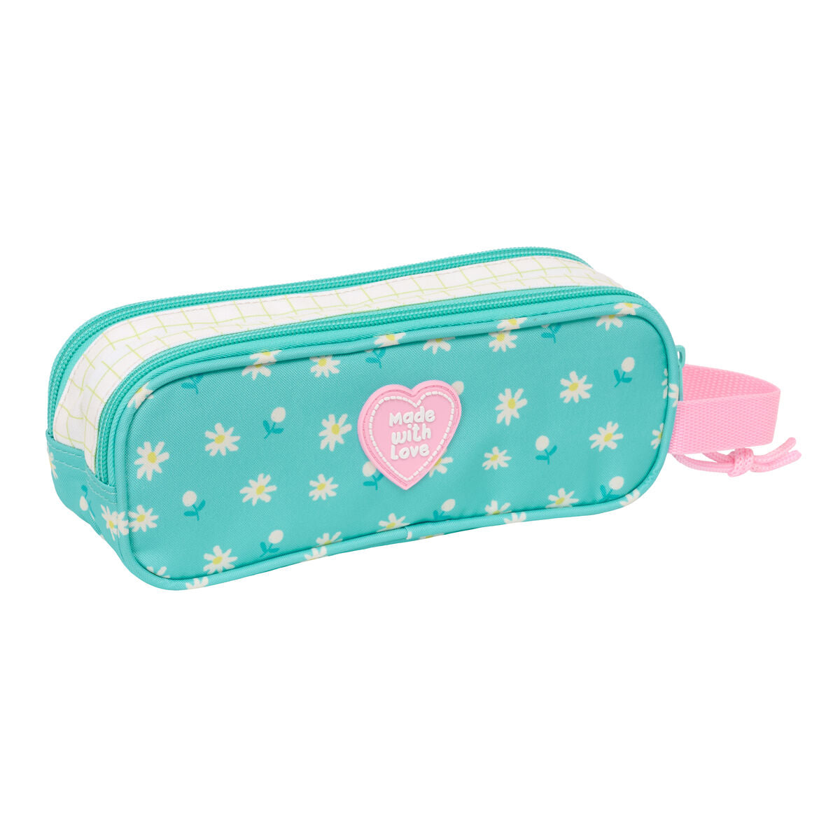 Penar dublu Peppa Pig Pretty flowers Galben Mentă 21 x 8 x 6 cm - Birou și papetărie, Material școlar și educațional