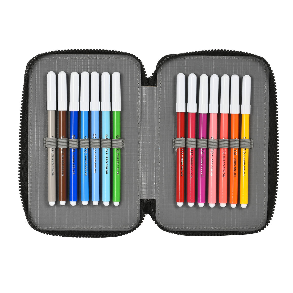 Creion dublu Real Betis Balompié Negru Lămâie verde 12.5 x 19.5 x 4 cm (28 Piese) - Birou și papetărie, Material școlar și educațional