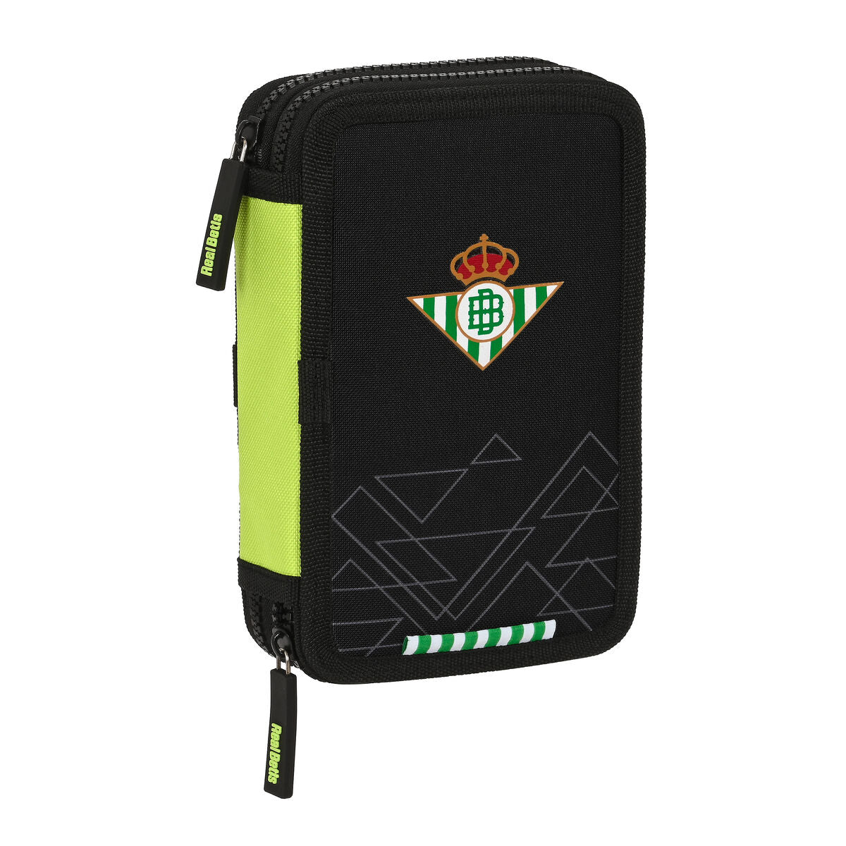 Creion dublu Real Betis Balompié Negru Lămâie verde 12.5 x 19.5 x 4 cm (28 Piese) - Birou și papetărie, Material școlar și educațional