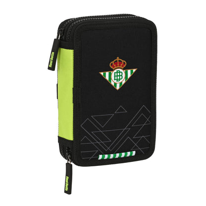 Creion dublu Real Betis Balompié Negru Lămâie verde 12.5 x 19.5 x 4 cm (28 Piese) - Birou și papetărie, Material școlar și educațional