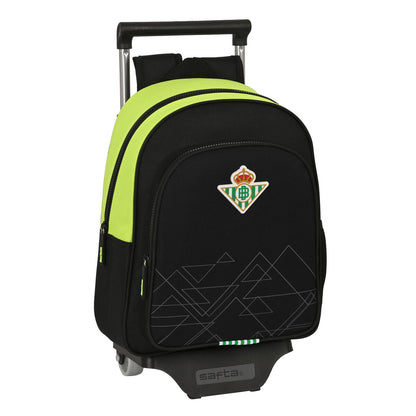 Ghiozdan cu Roți Real Betis Balompié Negru Lămâie verde 28 x 34 x 10 cm - Birou și papetărie, Material școlar și educațional