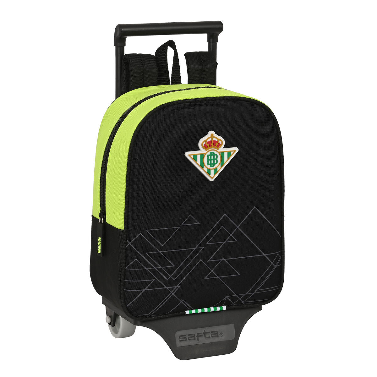Ghiozdan cu Roți Real Betis Balompié Negru Lămâie verde 22 x 27 x 10 cm - Birou și papetărie, Material școlar și educațional