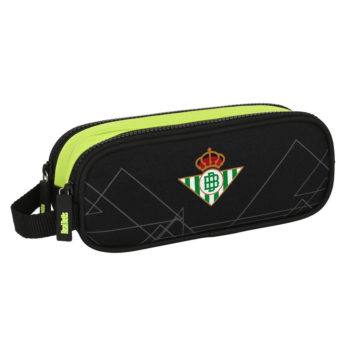 Penar dublu Real Betis Balompié Negru Lămâie verde 21 x 8 x 6 cm - Birou și papetărie, Material școlar și educațional