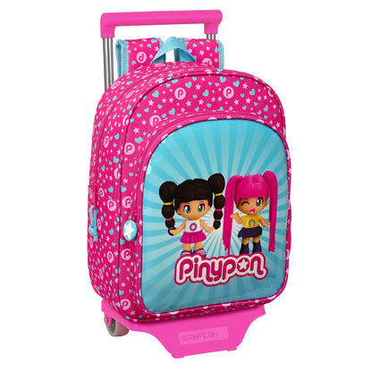 Ghiozdan cu Roți Pinypon Albastru Roz 26 x 34 x 11 cm - Birou și papetărie, Material școlar și educațional