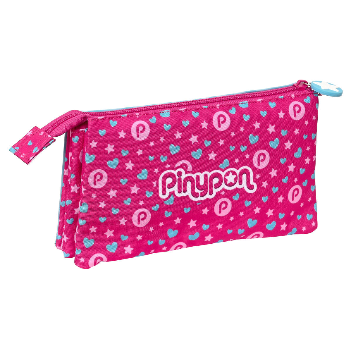 Penar dublu Pinypon Albastru Roz 22 x 12 x 3 cm - Birou și papetărie, Material școlar și educațional