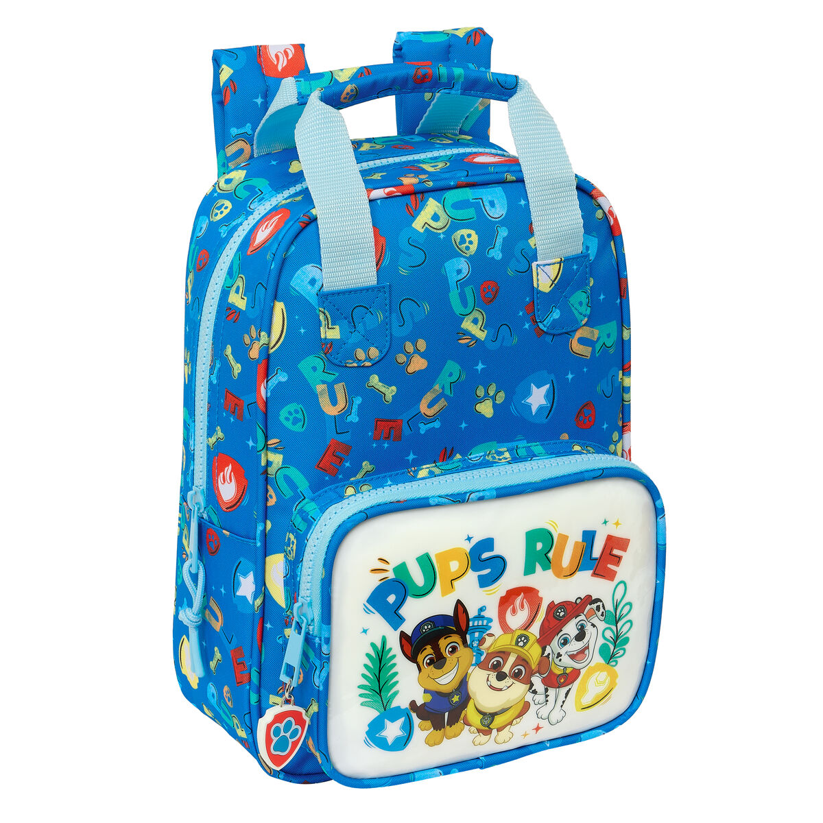 Ghiozdan The Paw Patrol Pups rule Albastru 20 x 28 x 8 cm - Birou și papetărie, Material școlar și educațional
