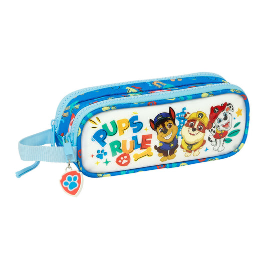 Penar dublu The Paw Patrol Pups rule Albastru 21 x 8 x 6 cm - Birou și papetărie, Material școlar și educațional