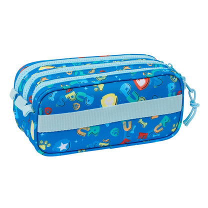 Penar triplu The Paw Patrol Pups rule Albastru 21,5 x 10 x 8 cm - Birou și papetărie, Material școlar și educațional