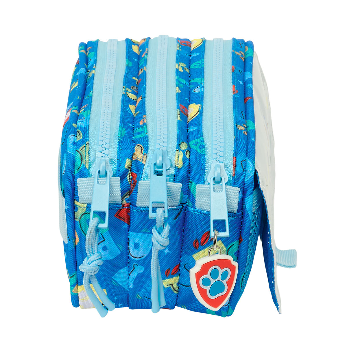 Penar triplu The Paw Patrol Pups rule Albastru 21,5 x 10 x 8 cm - Birou și papetărie, Material școlar și educațional