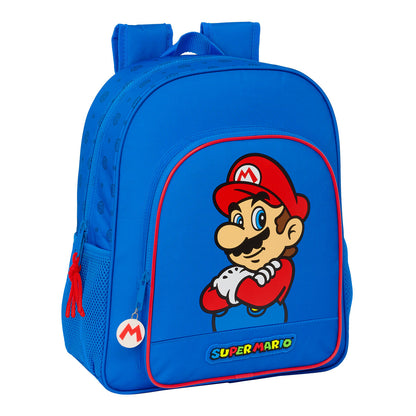 Ghiozdan Super Mario Play Albastru Roșu 32 X 38 X 12 cm - Birou și papetărie, Material școlar și educațional