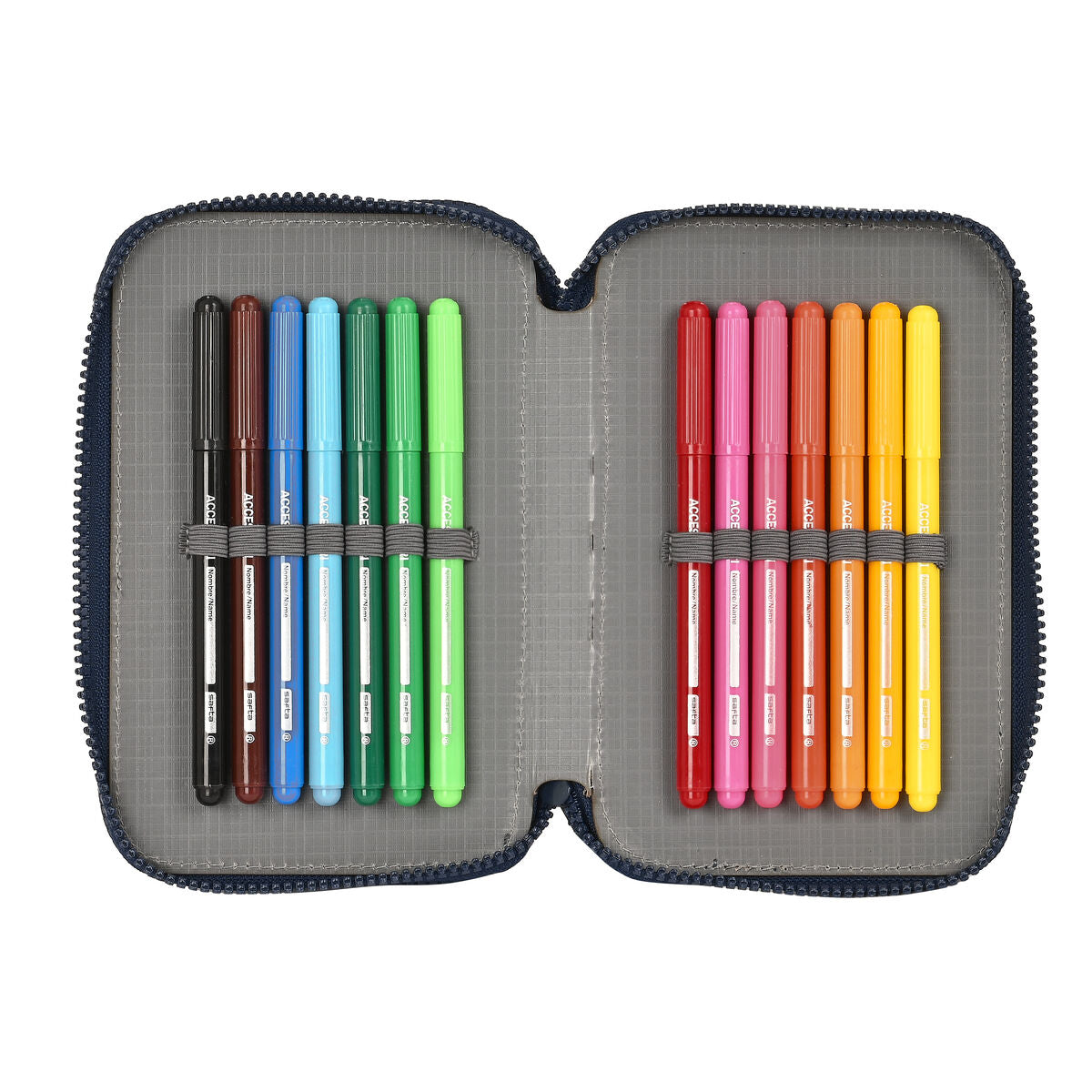 Creion dublu Munich Flash Bleumarin 12.5 x 19.5 x 4 cm (28 Piese) - Birou și papetărie, Material școlar și educațional