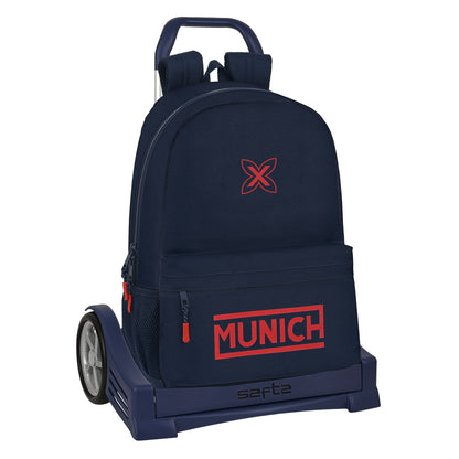 Ghiozdan cu Roți Munich Flash Bleumarin 30 x 46 x 14 cm - Birou și papetărie, Material școlar și educațional