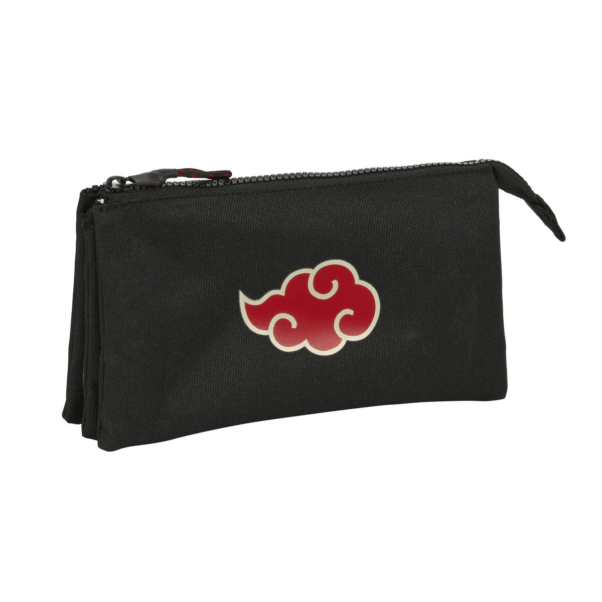 Penar triplu Naruto Negru 22 x 12 x 3 cm - Birou și papetărie, Material școlar și educațional
