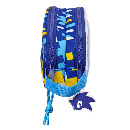 Penar dublu Sonic Speed Albastru 21 x 8 x 6 cm - Birou și papetărie, Material școlar și educațional