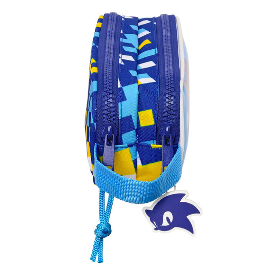 Penar dublu Sonic Speed Albastru 21 x 8 x 6 cm - Birou și papetărie, Material școlar și educațional