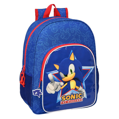 Ghiozdan Sonic Let's roll Bleumarin 33 x 42 x 14 cm - Birou și papetărie, Material școlar și educațional