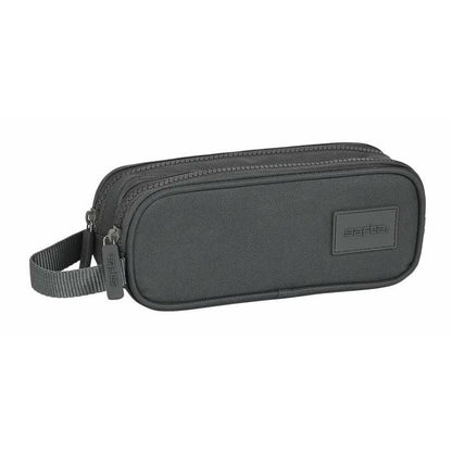 Penar dublu Safta Basic Gri 21 x 8 x 6 cm - Birou și papetărie, Material școlar și educațional