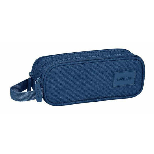 Penar dublu Safta Basic Bleumarin 21 x 8 x 6 cm - Birou și papetărie, Material școlar și educațional