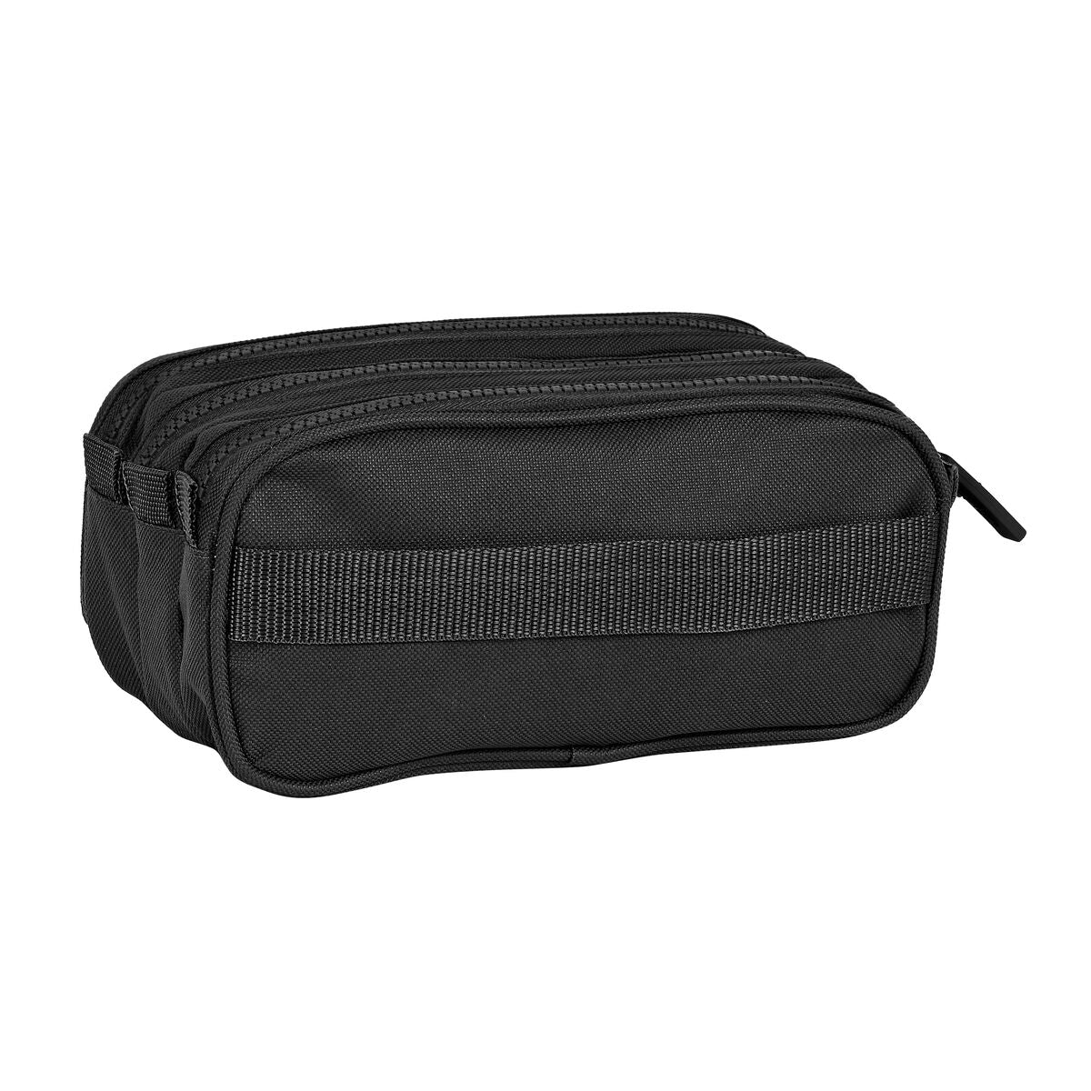 Penar triplu Safta 21,5 x 10 x 8 cm Negru - Birou și papetărie, Material școlar și educațional