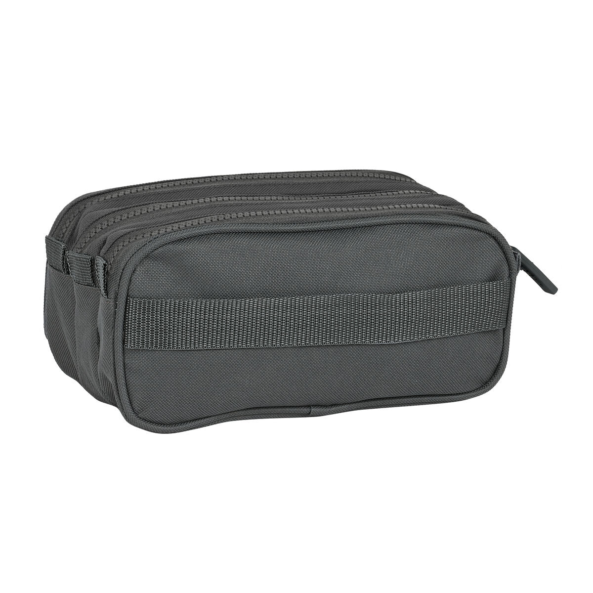 Penar triplu Safta 21,5 x 10 x 8 cm Gri - Birou și papetărie, Material școlar și educațional