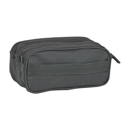 Penar triplu Safta 21,5 x 10 x 8 cm Gri - Birou și papetărie, Material școlar și educațional