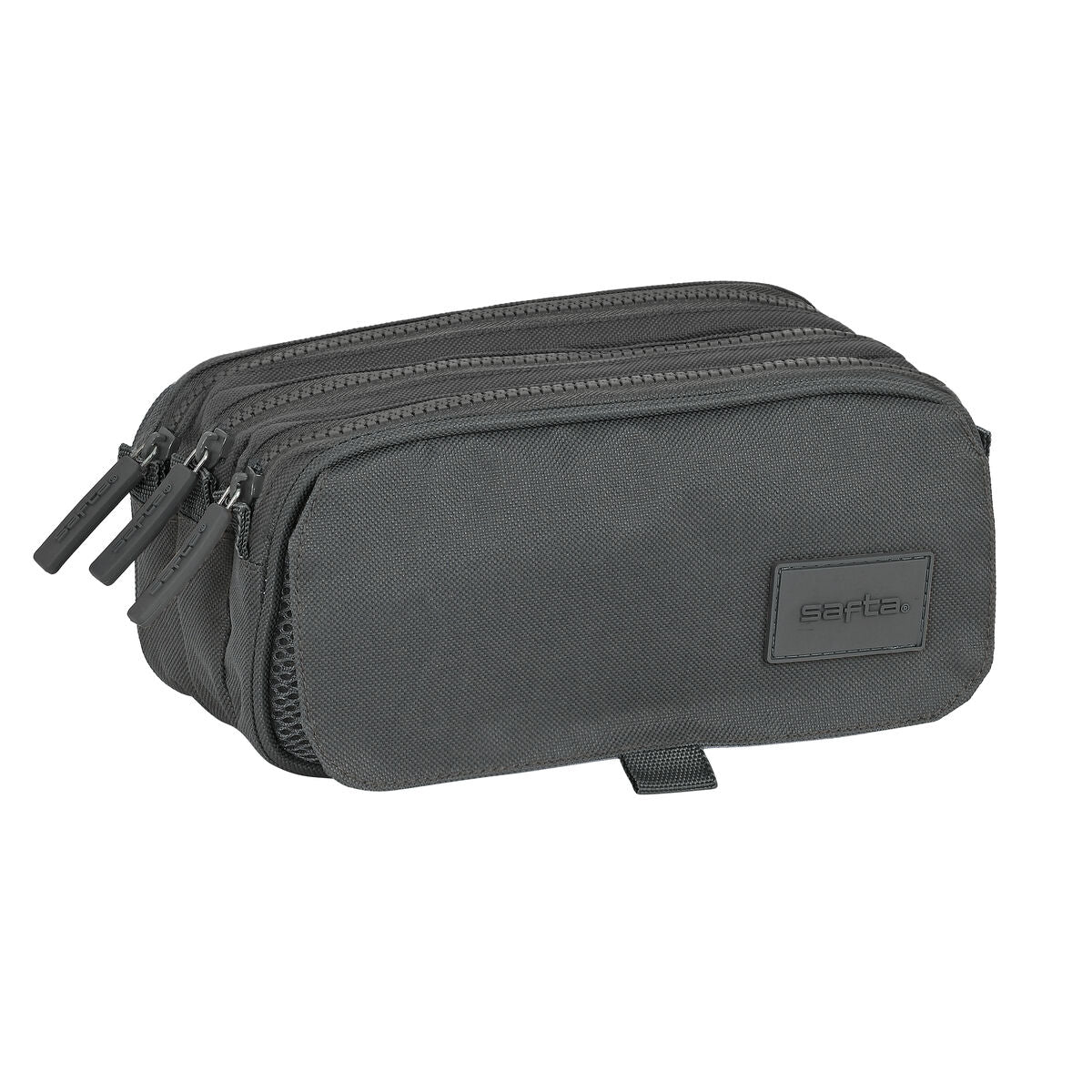 Penar triplu Safta 21,5 x 10 x 8 cm Gri - Birou și papetărie, Material școlar și educațional