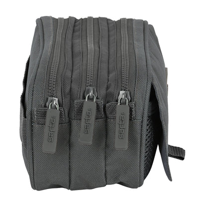 Penar triplu Safta 21,5 x 10 x 8 cm Gri - Birou și papetărie, Material școlar și educațional