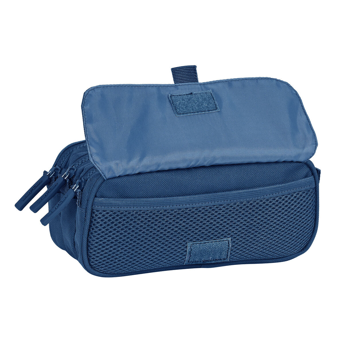 Penar triplu Safta 21,5 x 10 x 8 cm Bleumarin - Birou și papetărie, Material școlar și educațional