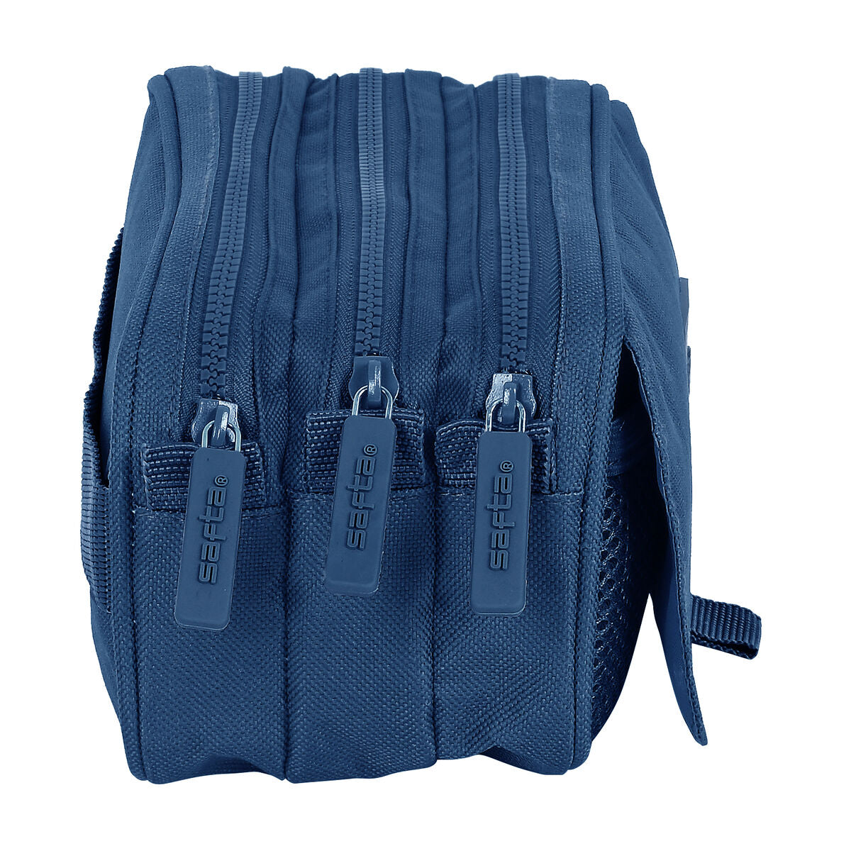 Penar triplu Safta 21,5 x 10 x 8 cm Bleumarin - Birou și papetărie, Material școlar și educațional