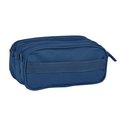 Penar triplu Safta 21,5 x 10 x 8 cm Bleumarin - Birou și papetărie, Material școlar și educațional