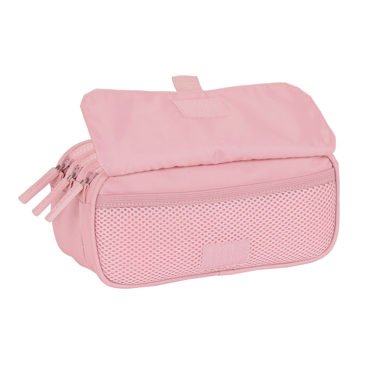 Penar triplu Safta 21,5 x 10 x 8 cm Roz - Birou și papetărie, Material școlar și educațional