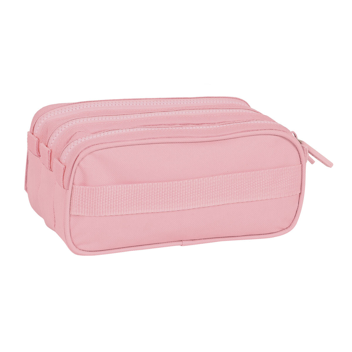 Penar triplu Safta 21,5 x 10 x 8 cm Roz - Birou și papetărie, Material școlar și educațional