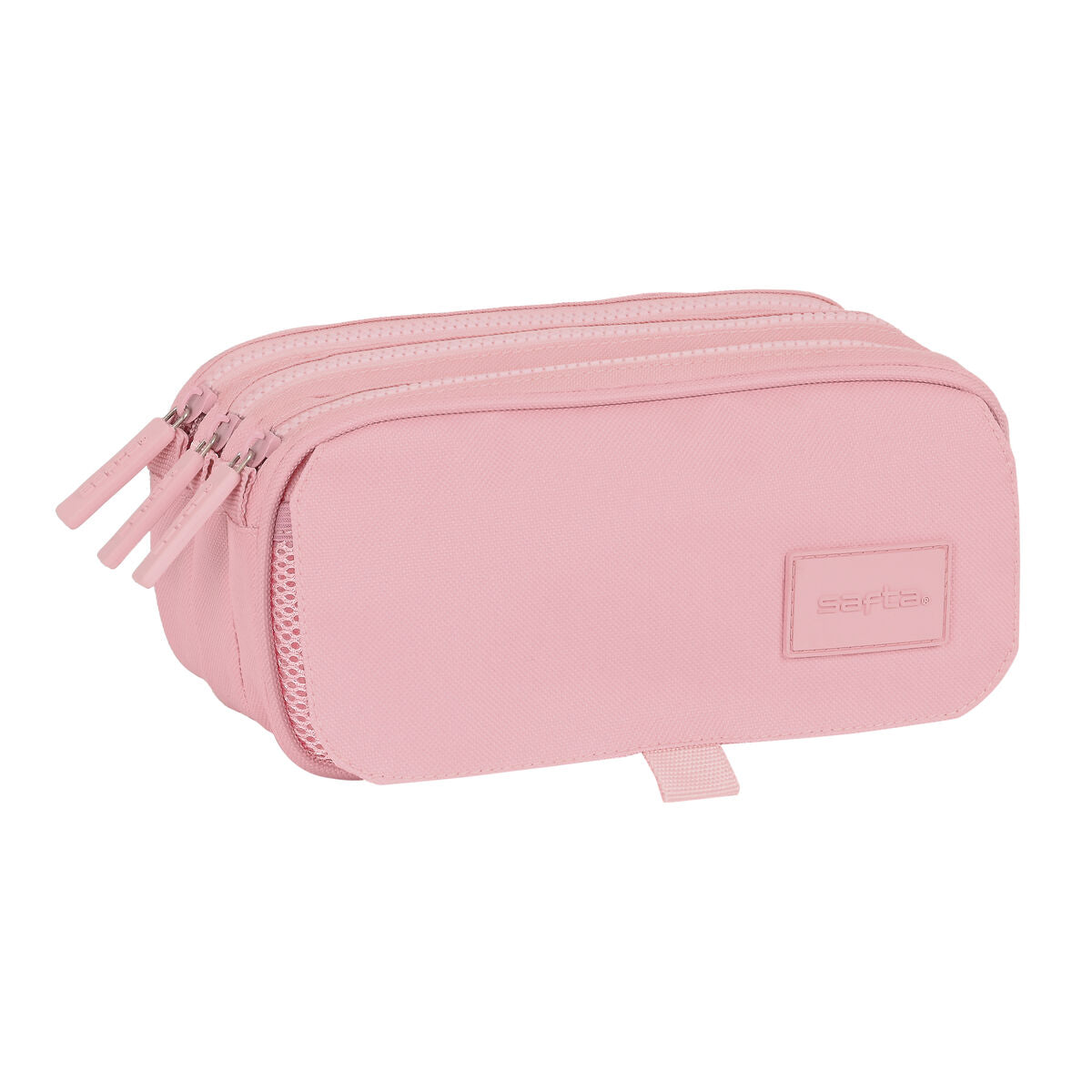 Penar triplu Safta 21,5 x 10 x 8 cm Roz - Birou și papetărie, Material școlar și educațional