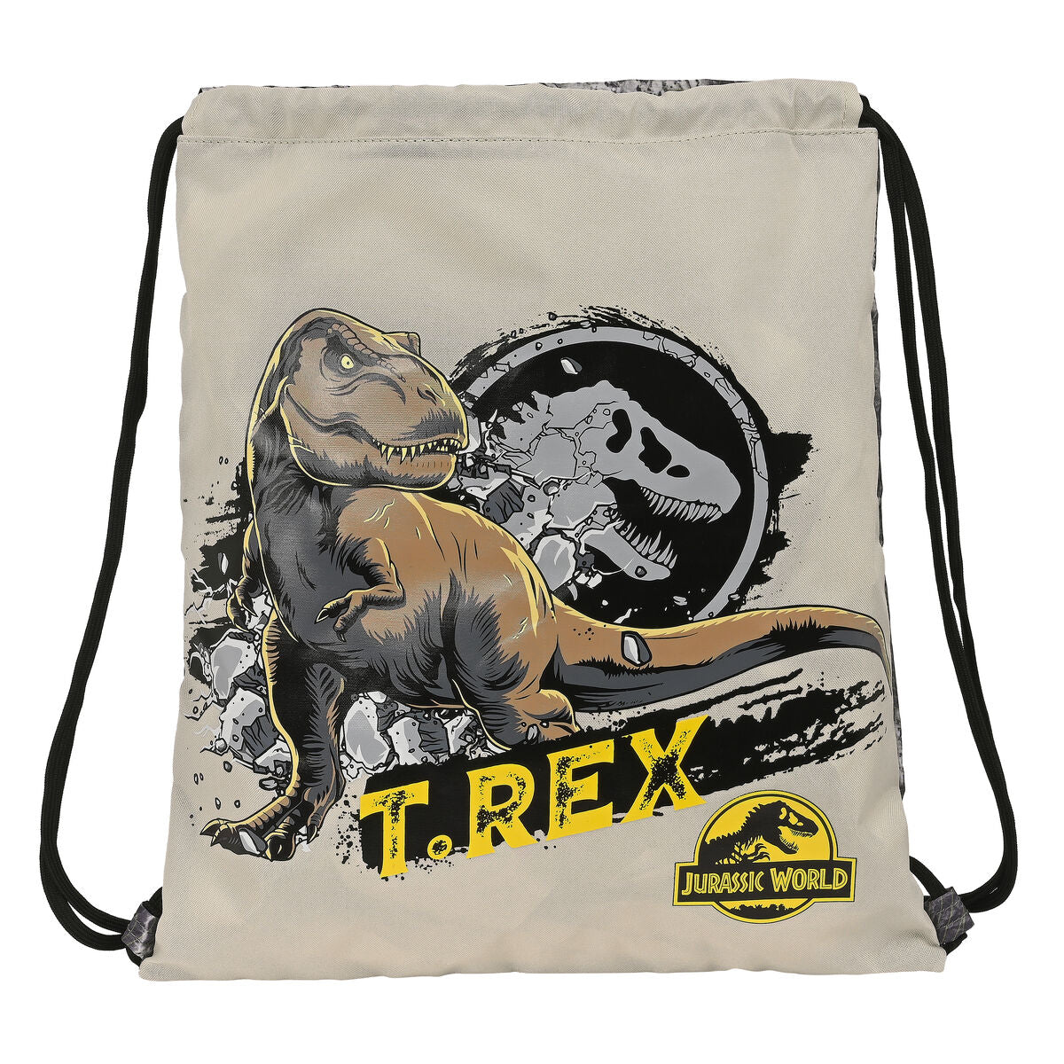 Geantă Rucsac cu Bretele Jurassic World Warning Gri 35 x 40 x 1 cm - Birou și papetărie, Material școlar și educațional