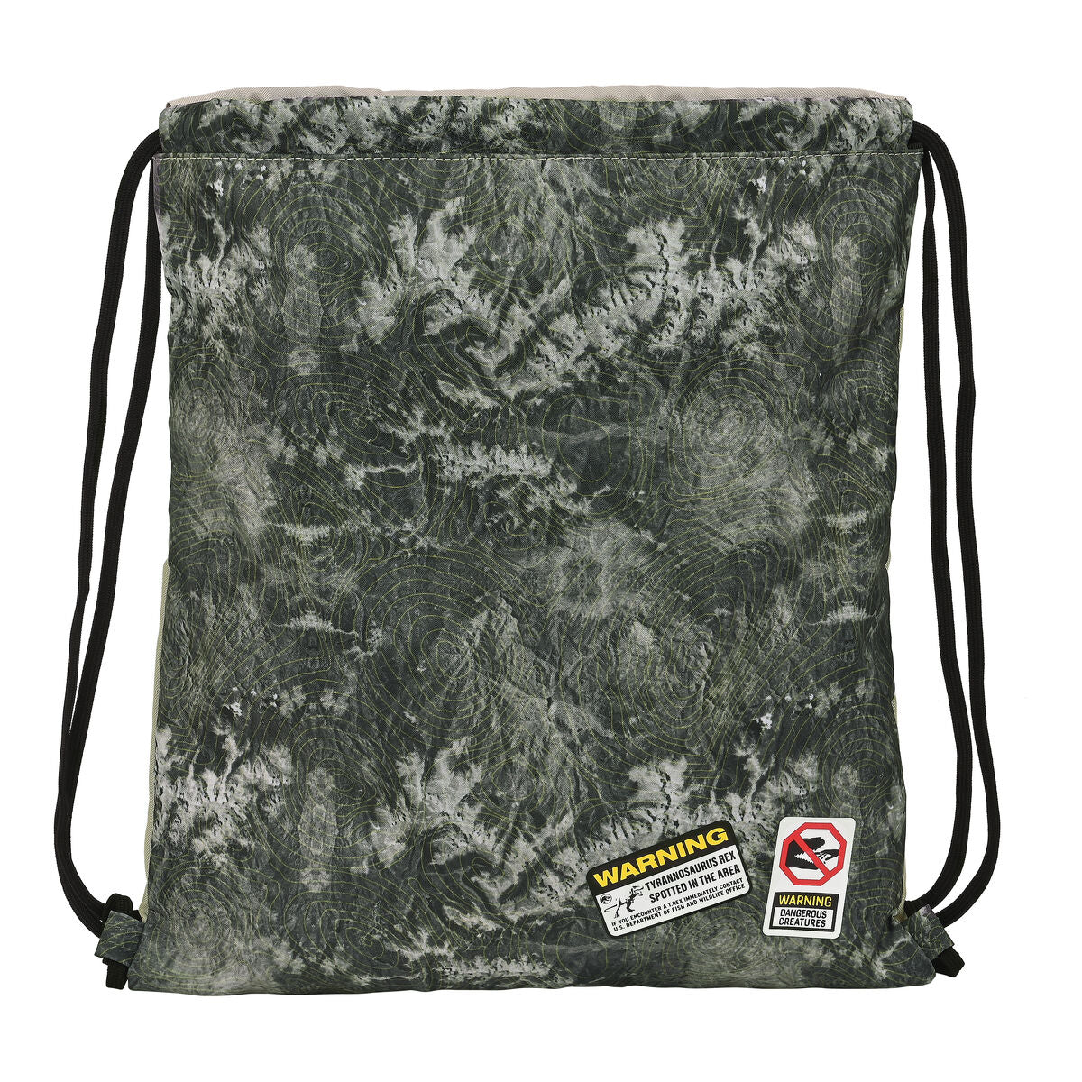 Geantă Rucsac cu Bretele Jurassic World Warning Gri 35 x 40 x 1 cm - Birou și papetărie, Material școlar și educațional