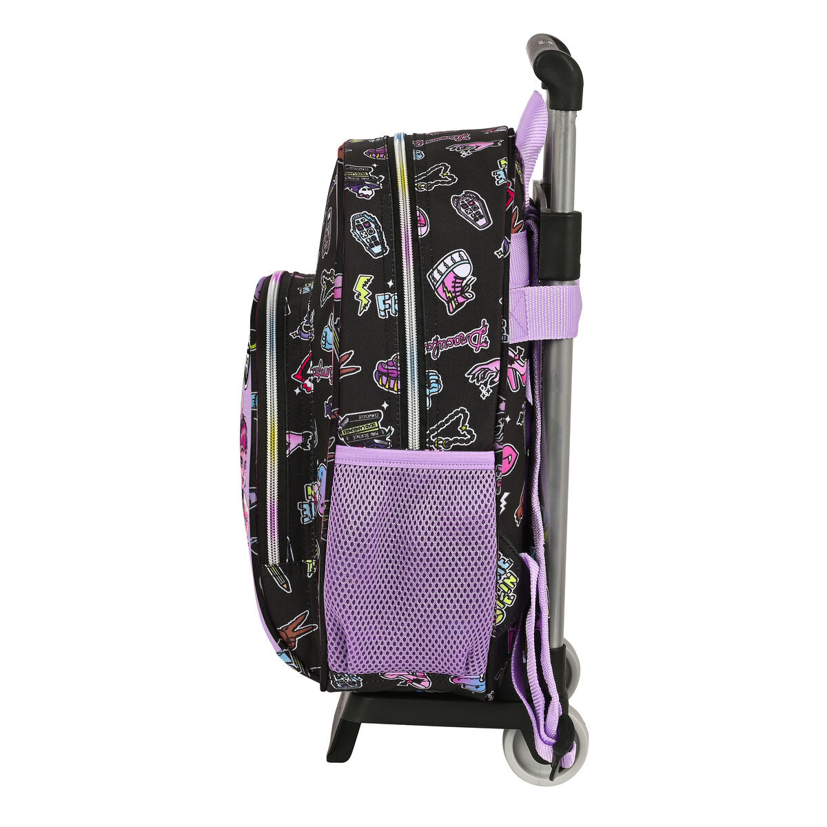 Ghiozdan cu Roți Monster High Creep Negru 28 x 34 x 10 cm - Birou și papetărie, Material școlar și educațional