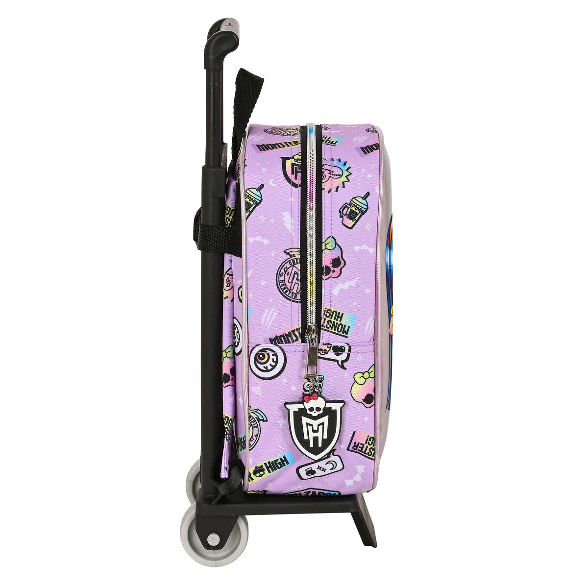 Ghiozdan cu Roți Monster High Best boos Liliachiu 22 x 27 x 10 cm - Birou și papetărie, Material școlar și educațional