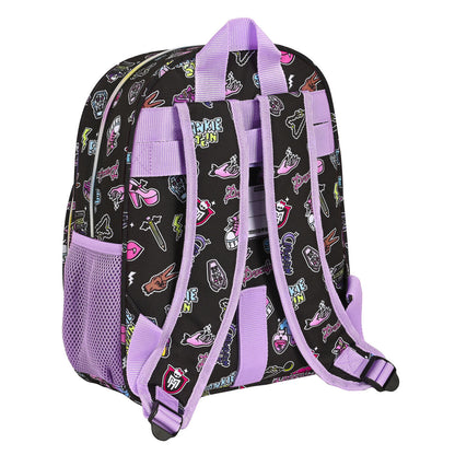 Ghiozdan Monster High Creep Negru 28 x 34 x 10 cm - Birou și papetărie, Material școlar și educațional
