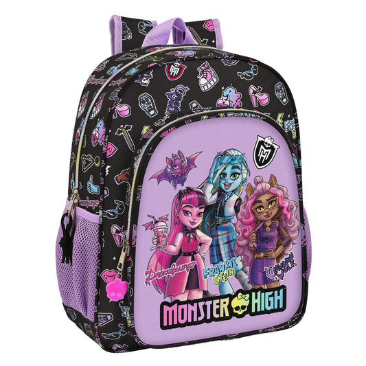 Ghiozdan Monster High Creep Negru 32 X 38 X 12 cm - Birou și papetărie, Material școlar și educațional