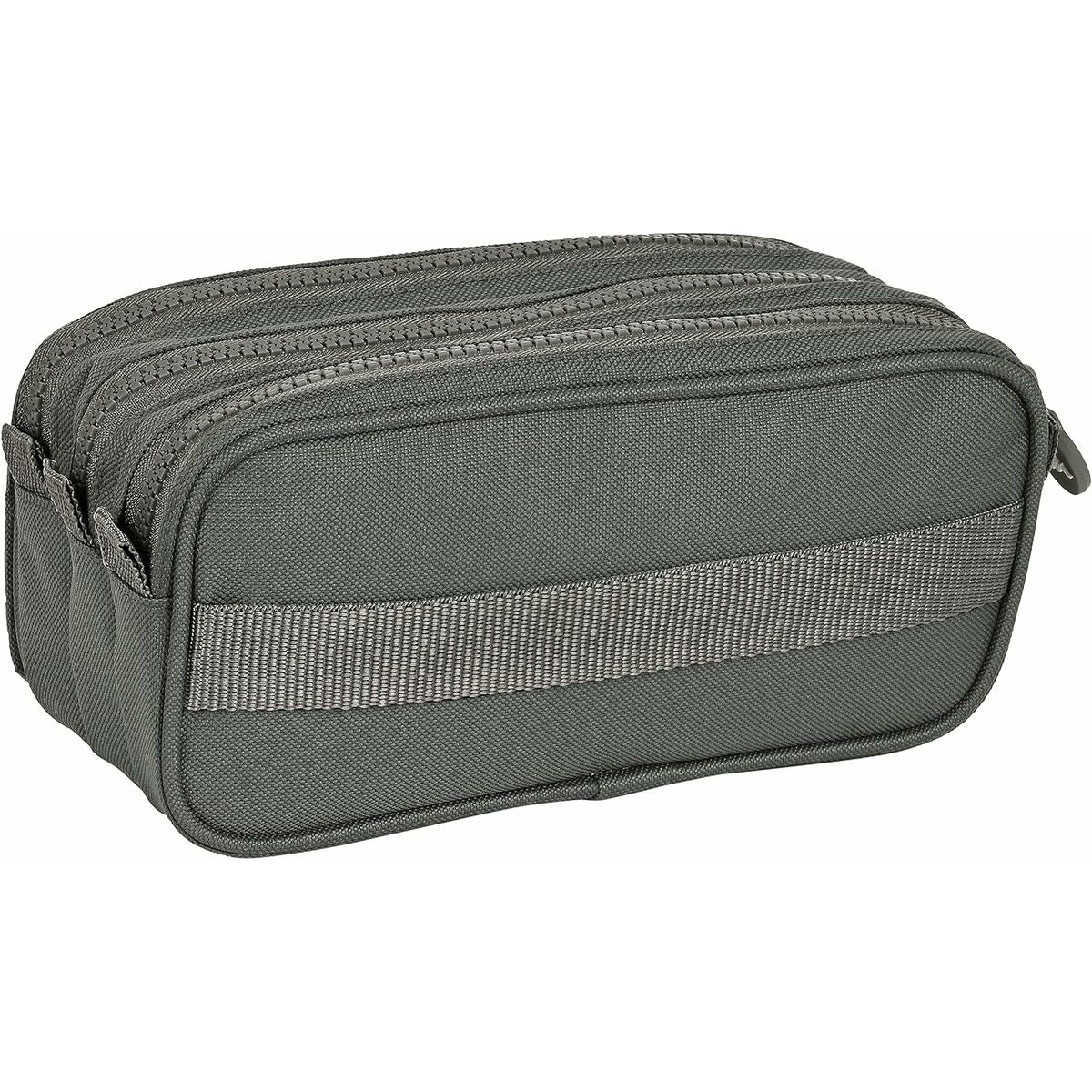 Penar triplu Kappa Basics Gri 21,5 x 10 x 8 cm - Birou și papetărie, Material școlar și educațional