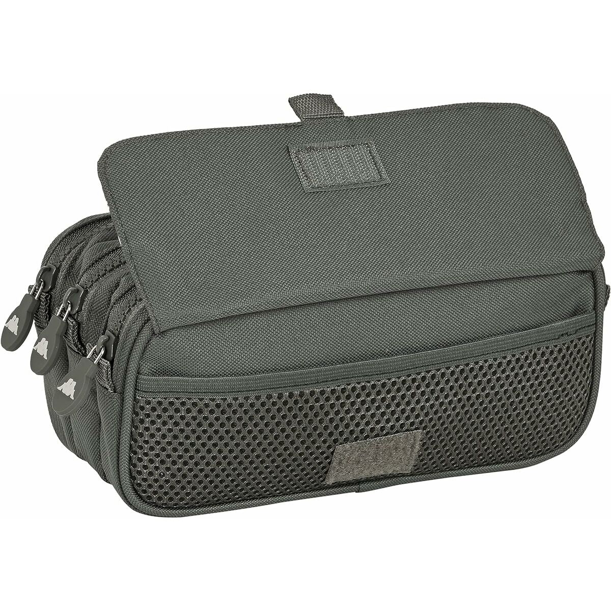 Penar triplu Kappa Basics Gri 21,5 x 10 x 8 cm - Birou și papetărie, Material școlar și educațional