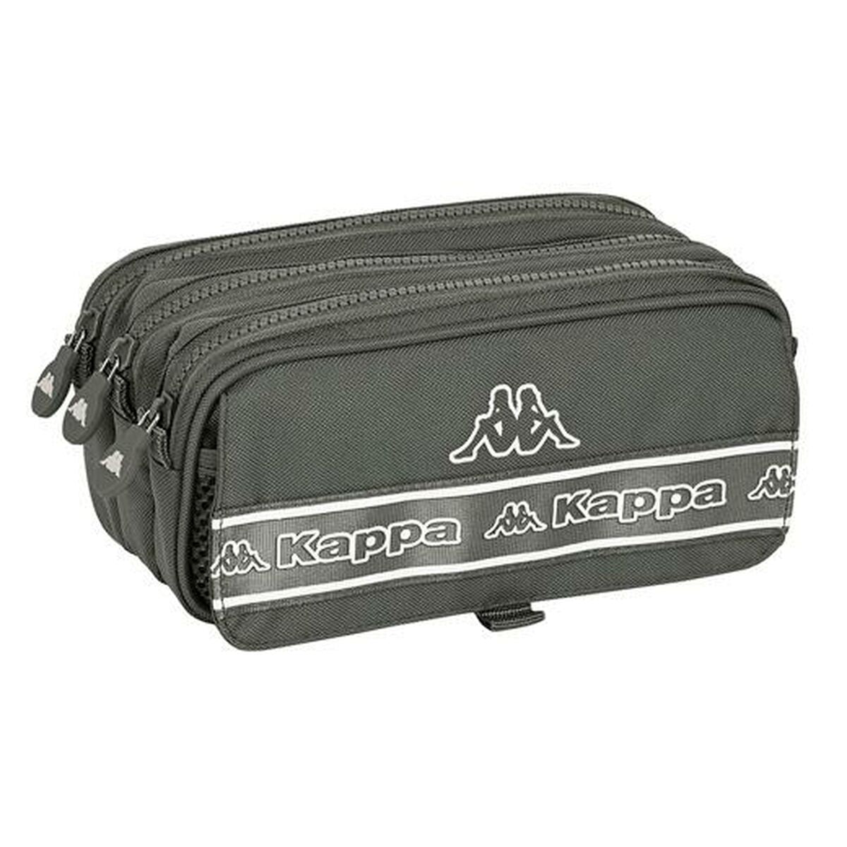 Penar triplu Kappa Basics Gri 21,5 x 10 x 8 cm - Birou și papetărie, Material școlar și educațional