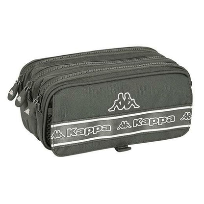 Penar triplu Kappa Basics Gri 21,5 x 10 x 8 cm - Birou și papetărie, Material școlar și educațional