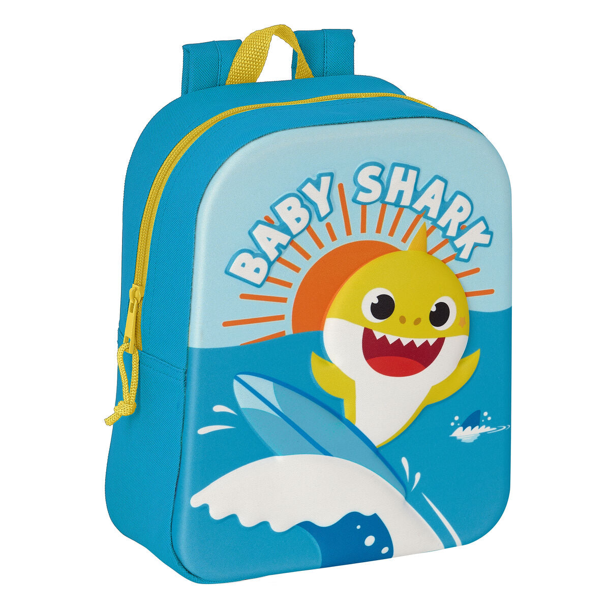 Ghiozdan Baby Shark 3D Albastru 22 x 27 x 10 cm - Birou și papetărie, Material școlar și educațional